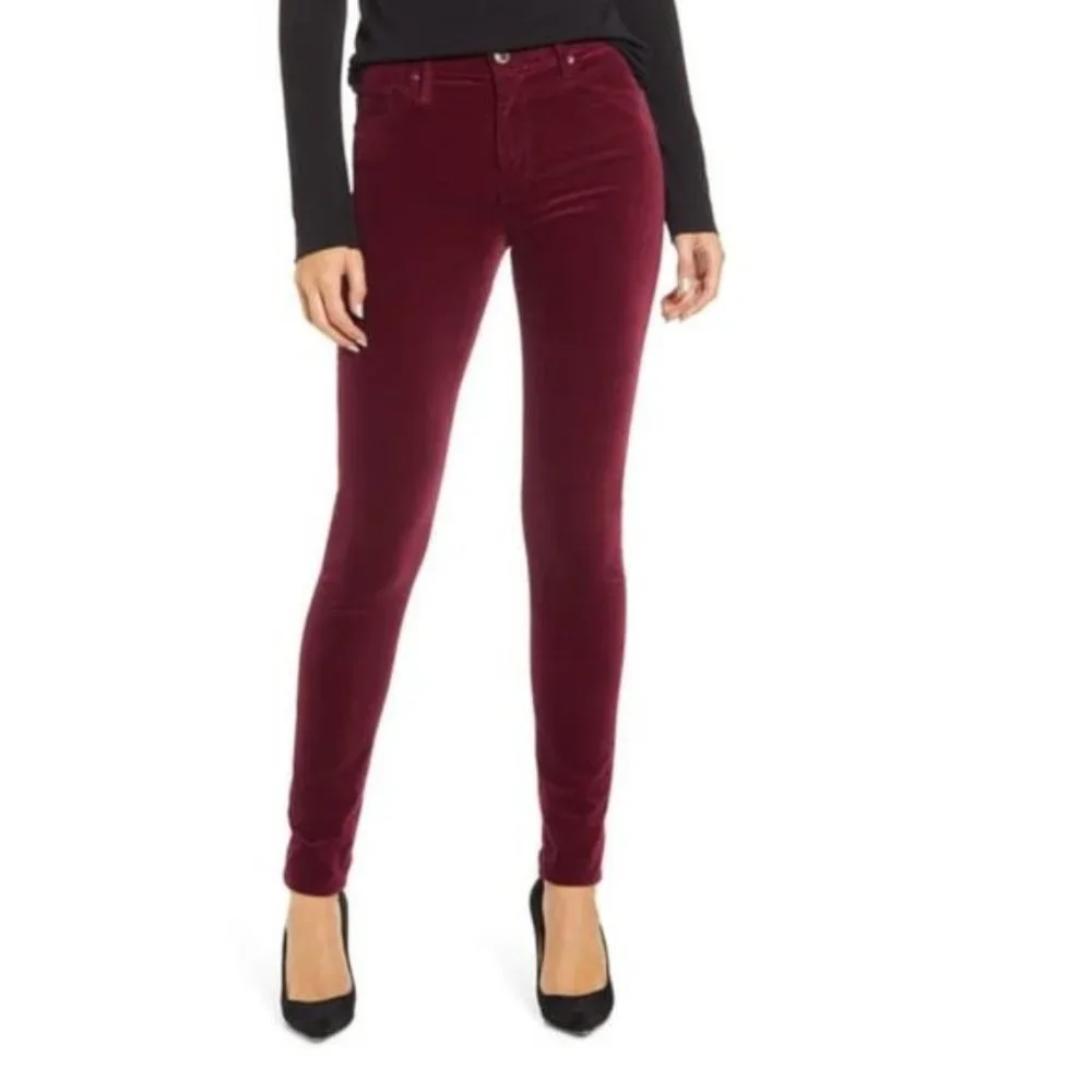 AG The Farrah High Waist Velvet Jeans - Picture 1 of 9